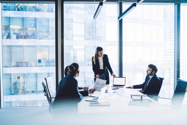 Confident,Female,Boss,Looking,On,Mock,Up,Screen,For,Advertising